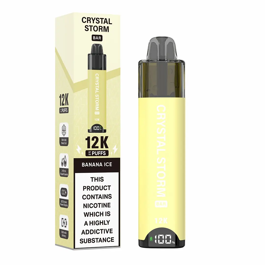Crystal Storm Bar 12K Prefilled Pod Kit - Banana Ice